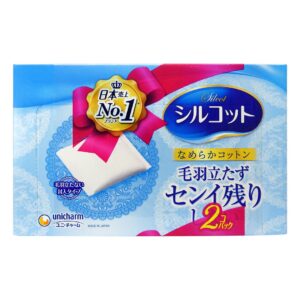 UNICHARM 尤妮佳絲花化妝棉(粉藍) 82'Sx2'S