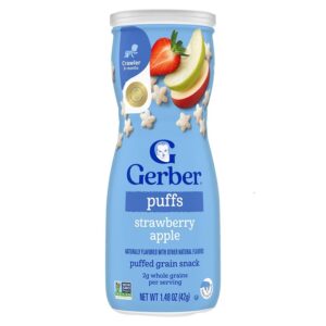 GERBER 嘉寶星星餅乾-草莓蘋果 42G