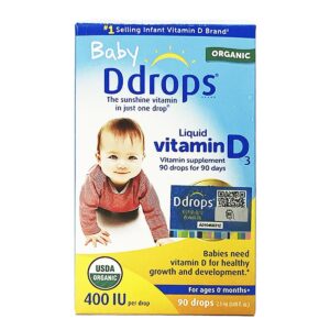 DDROPS 滴卓思嬰兒400 UI維他命D3滴劑(90滴) 2.5ML
