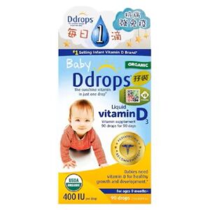 DDROPS 滴卓思嬰兒400 UI維他命D3滴劑(90滴) 2.5ML