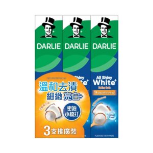 DARLIE 全亮白牙膏 - 梳打粉配方 140Gx2'S+贈品