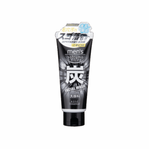 KOSE 高絲SOFTYMO男士洗面膏 130G (炭-磨砂-黑)