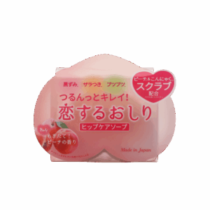 PELICAN 蒟蒻臀部去角質保濕蜜桃皂 80G