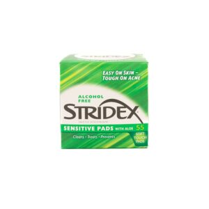 STRIDEX 水楊酸抗痘潔面棉片 - 蘆薈抗敏 55'S