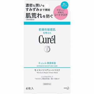 KAO 花王 CUREL 潤浸保濕修護面膜 4'S
