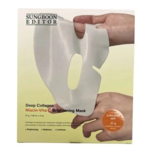 SUNGBOON EDITOR DEEP COLLAGEN NIACIN-VITA C BRIGHTENING MASK 37Gx4'S