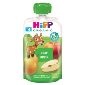 HIPP 喜寶有機果蓉唧唧裝(4個月以上) - 洋梨蘋果 100G