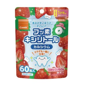 COMBI 幼兒無糖健齒糖(18個月以上) - 士多啤梨味 60'S