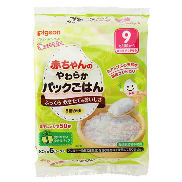 PIGEON BABY PORRIDGE(9M+) 80Gx6'S