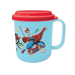 兒童單耳膠杯連蓋(3歲以上)-蜘蛛俠 230ML