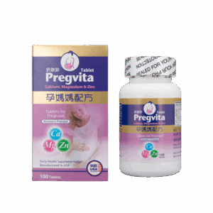 美國PREGVITA孕媽媽配方(鈣鎂鋅) 100'S