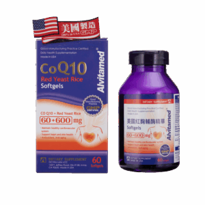 美國ALVITAMED CoQ10紅麴輔每精華 60'S