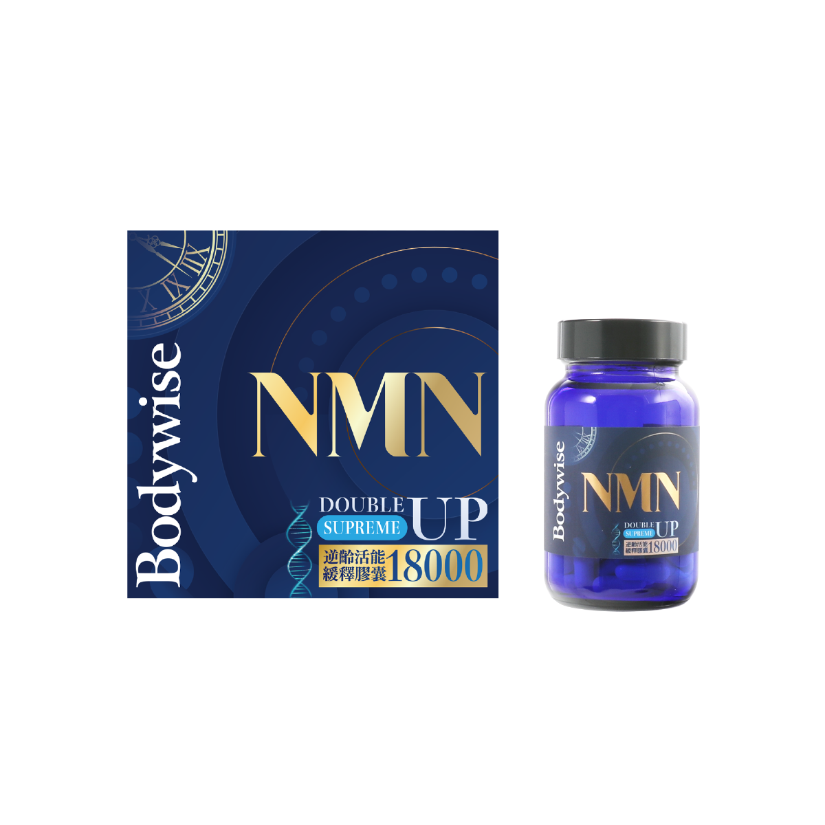 BODYWISE 美國先威 NMN 18000 逆齡活能緩釋膠囊 60'S