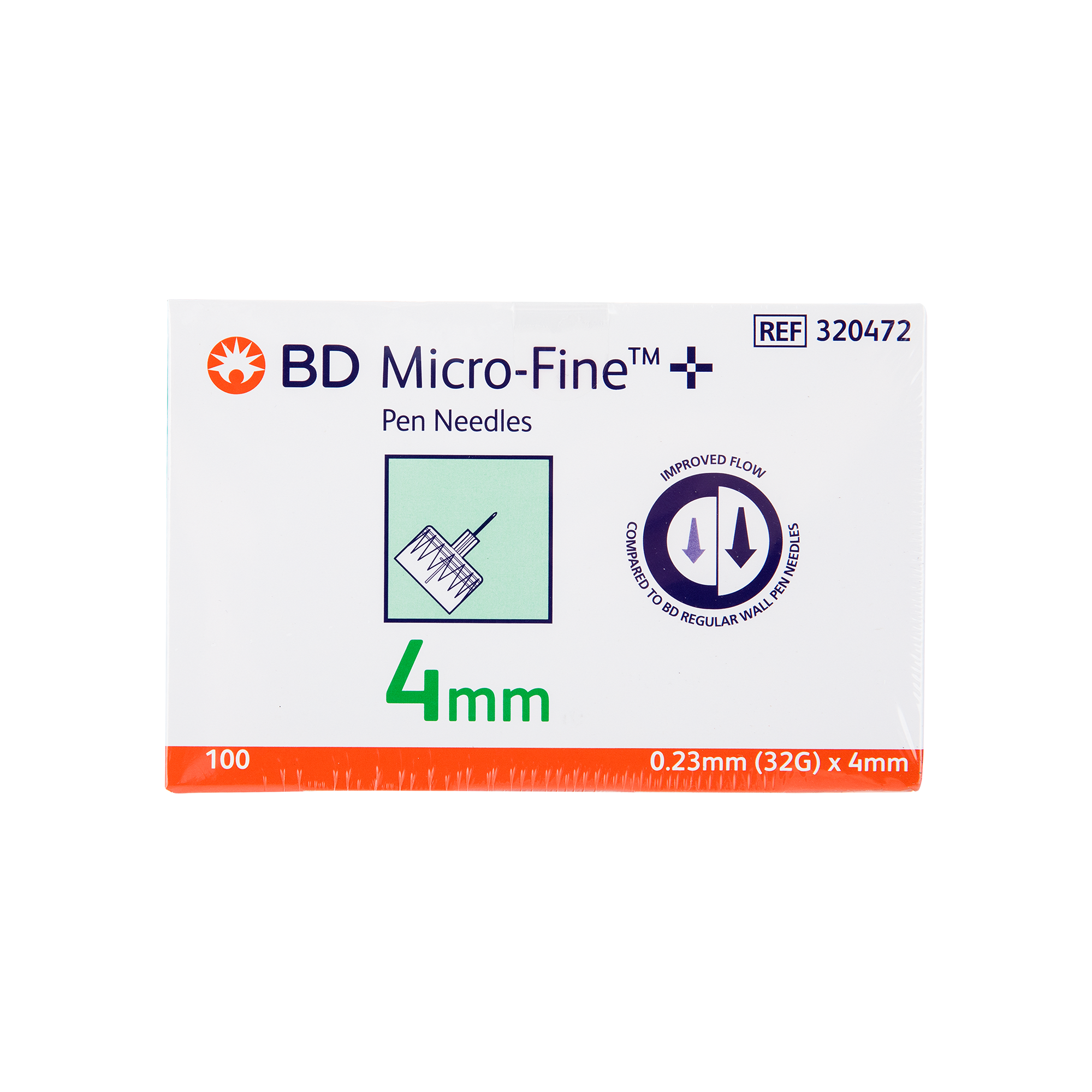 MICRO-FINE 0.23MM 32Gx4MM 100PCS