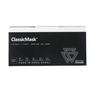 救世CLASSIC MASK平面口罩(BFE/PFE/VFE 99%)-成人( 黑色) 30'