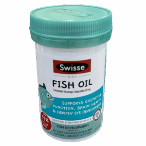 SWISSE 兒童魚油咀嚼膠囊(天然橙味) 60'S