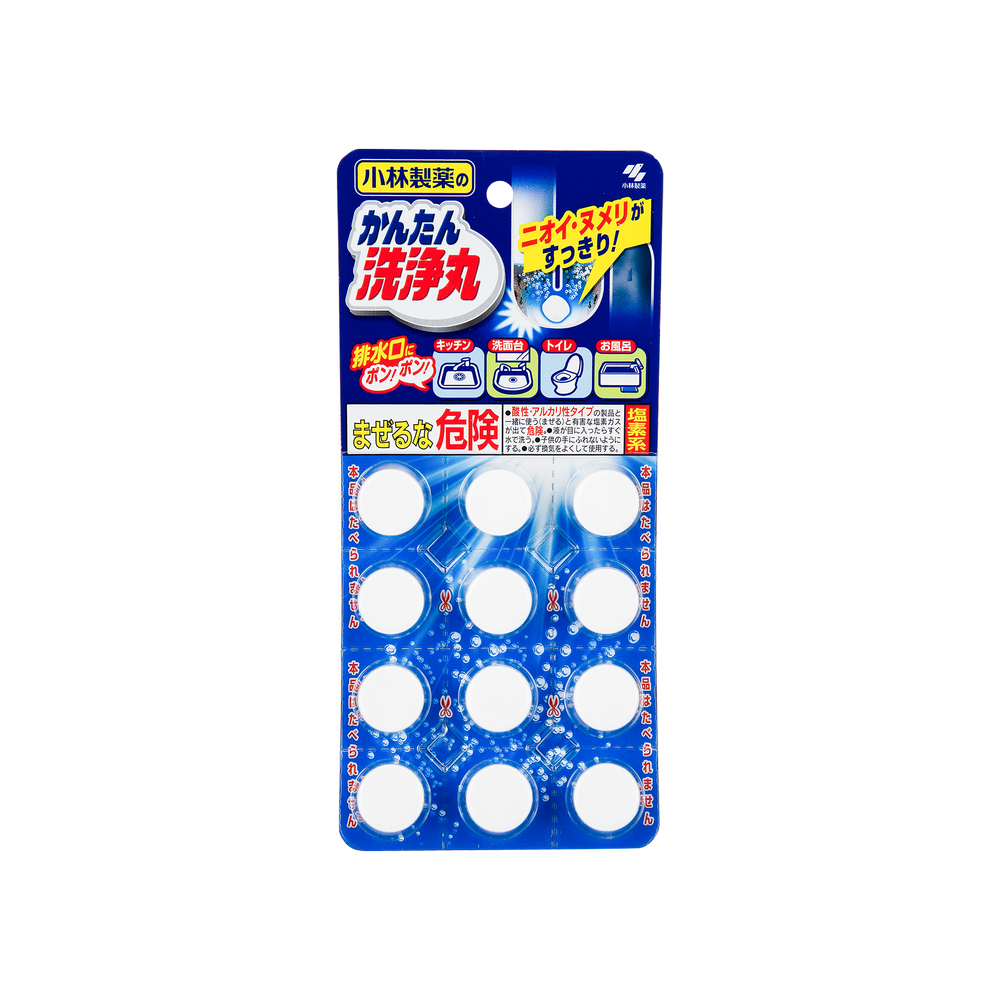 KOBAYASHI 小林製藥多用途通渠洗淨丸(無味-藍色) 12'S