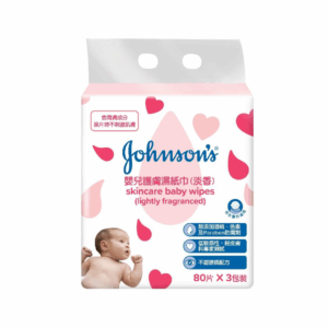 JOHNSON'S 強生嬰兒護膚柔濕巾(補充裝) - 淡香 80'Sx3