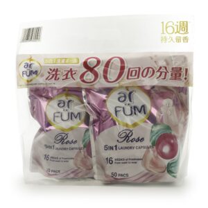 AR FUM 5 IN 1 LAUNDRY CAPSULES-ROSE 50'S+30'S