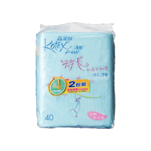 KOTEX 高潔絲清爽透氣護墊 特長 40片x2'S