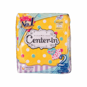 UNICHARM 尤妮佳 CENTER-IN 衛生巾(黃) 21CM 28'Sx2