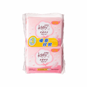 KOTEX 高潔絲親膚棉面超薄護翼 日用 20片x2'S