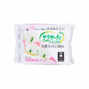 KOBAYASHI 小林製藥 SARASATY 100%純棉抗敏衛生護墊 - 玫瑰香 112'S