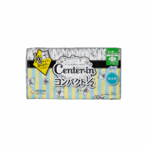 UNICHARM 尤妮佳 CENTER-IN 纖薄棉柔日用護翼衛生巾 - 無香 21.5CM 22'S