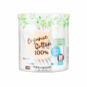 DAISAN COTTON LABO 天然有機栽培雙頭棉花棒(紙軸) 180'S