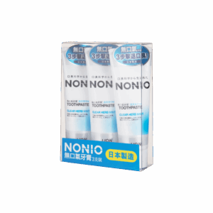 LION 獅王NONIO無口氣牙膏-清涼薄荷 130Gx3