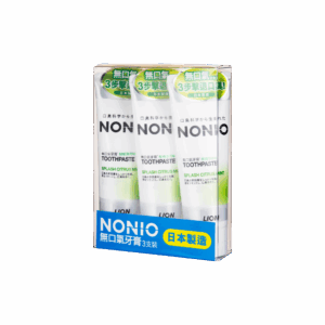 LION 獅王NONIO無口氣牙膏-柑橘薄荷 130Gx3