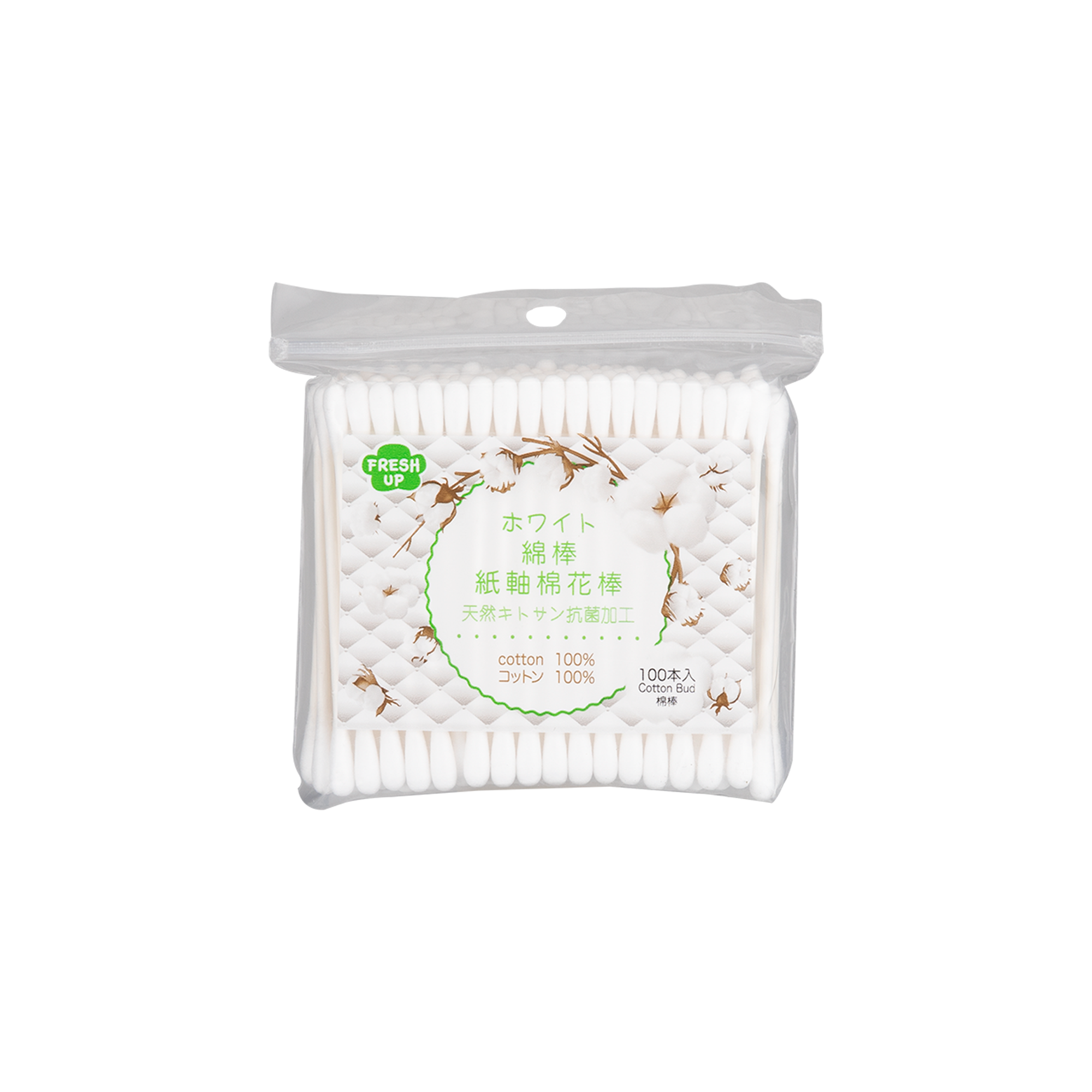 FRESH UP 棉花棒(紙軸) 100'S