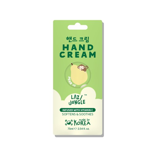 LAZY JUNGLE SOFTENS & SOOTHES HAND CREAM(PEAR) 75ML