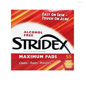 STRIDEX 水楊酸抗痘潔面棉片 - MAXIMUM 55'S