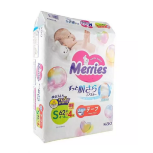 KAO MERRIES 花王尿片 - 細碼 62'S+4'S (贈量裝)