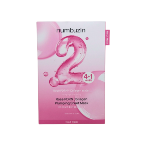 NUMBUZIN NO.2 玫瑰PDRN膠原蛋白豐盈面膜 33MLx5'S