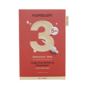 NUMBUZIN NO.3 修復毛孔嫩膚面膜 27MLx5'S