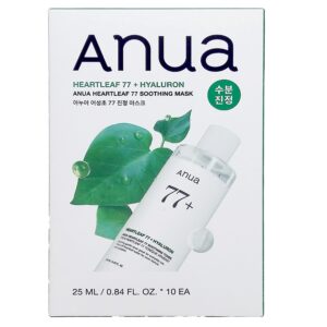 ANUA 魚腥草77%舒緩鎮靜修復面膜 25MLx10'S