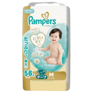 PAMPERS 幫寶適一級幫紙尿片 - 中碼 56'S