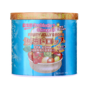 JELLY DROPS 日本益生菌奧米加3魚油-鮮果味 300'S (D)(藍)