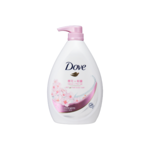 DOVE 多芬清潤沐浴乳-櫻花香氛(櫻花+粉鹽) 1L