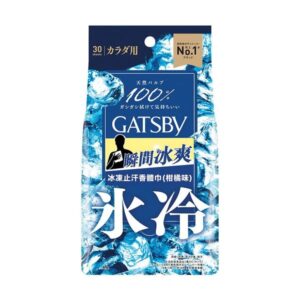 GATSBY 冰凍止汗香體濕巾-柑橘味 30'S
