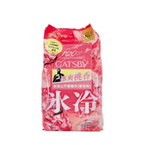 GATSBY ICE-TYPE DEODORANT BODY WIPES-PEACH 30'S