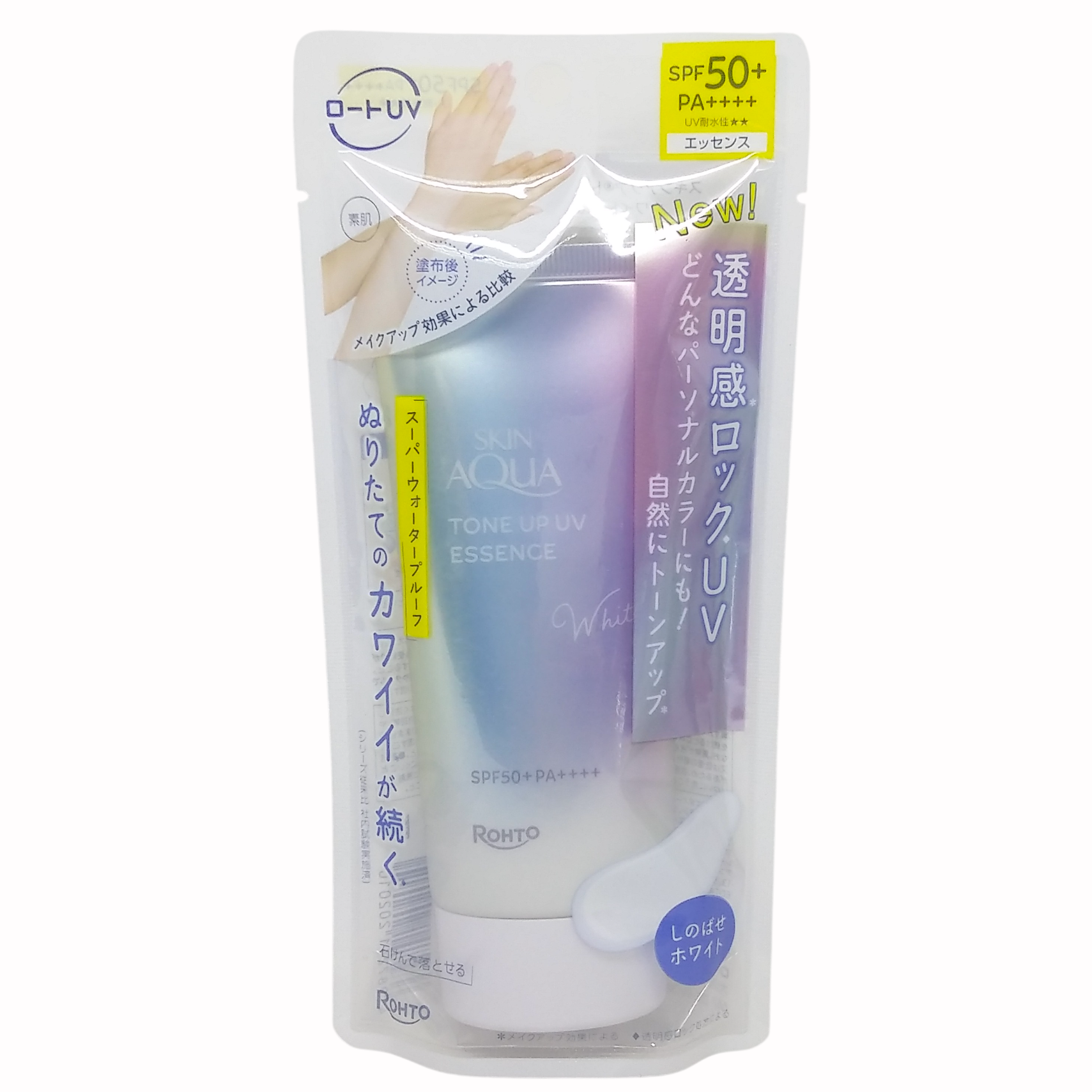 ROHTO 樂敦SKIN AQUA美肌亮膚防曬隔離霜SPF50-自然透白 70G