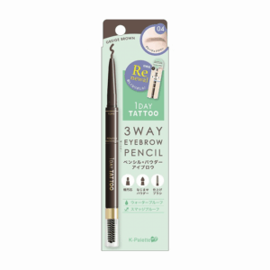 K-PALETTE 3WAY EYEBROW PENCIL-04 GREIGE BROWN 1'S