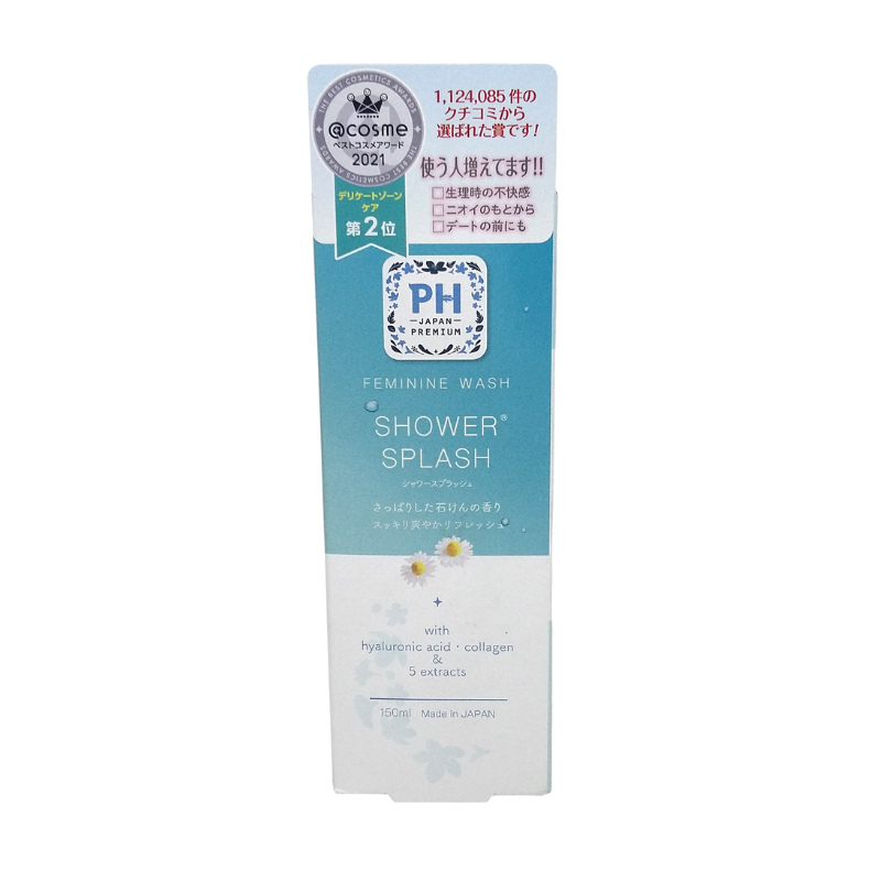 PH JAPAN FEMININE WASH-SHOWER SPLASH 150ML(BLUE)