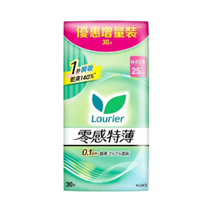LAURIER 樂而雅零感特薄日用 25CM 30'S