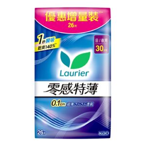 LAURIER 樂而雅零感特薄日/夜用 30CM 26'S