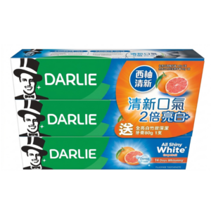 DARLIE 全亮白牙膏-西柚清香 140Gx2'S+贈品